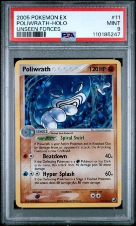 Poliwrath Holo PSA 9