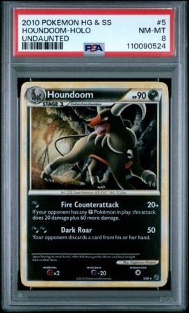 Houndoom Holo PSA 8