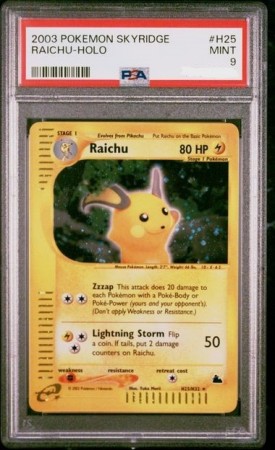 Raichu Holo PSA 9