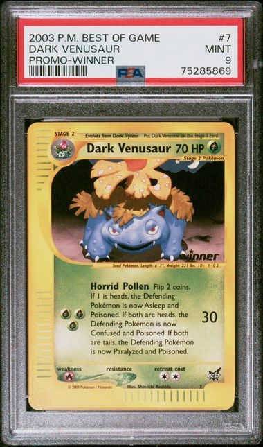 Dark Venusaur Winner promo, PSA 9 | Winner promo 