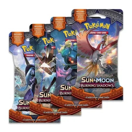Sun & Moon Sleeved Burning Shadows Booster Pakke| Tilfeldig Artwork
