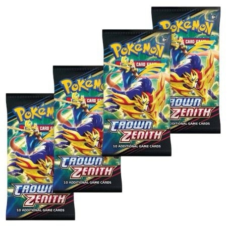 Sword & Shield Crown Zenith Booster Pakke | Hver pakke inneholder 10 tilfeldige kort