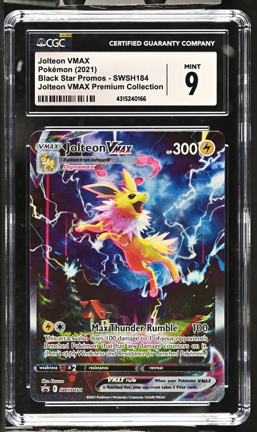 Jolteon Vmax SWSH184, CGC 9 | Jolteon Vmax Premium Collection 