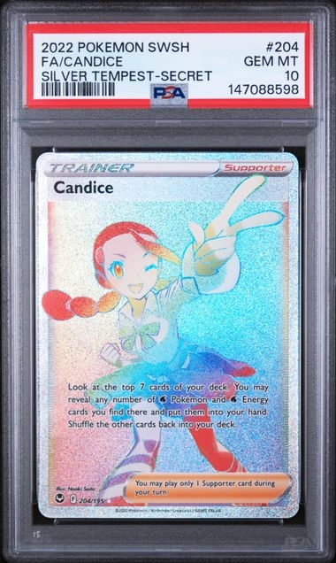 Candice SR 240/195, PSA 10 | Silver Tempest 