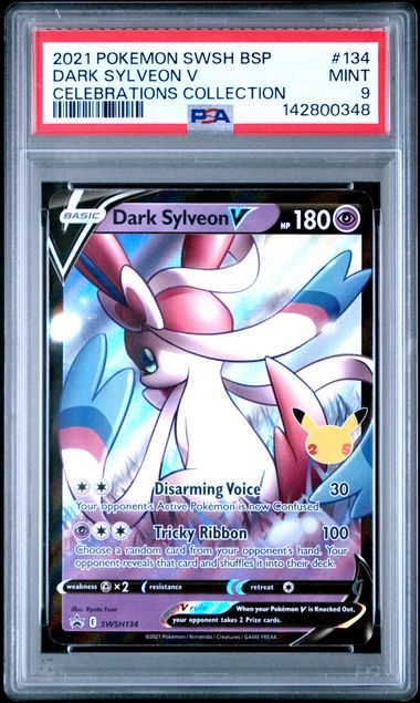 Dark Sylveon SWSH134, psa 9 | Celebrations collection boks 