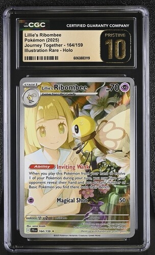 Lillie's Ribombee IR 164/159, CGC Prestine 10 | JTG EN, Journey Together 